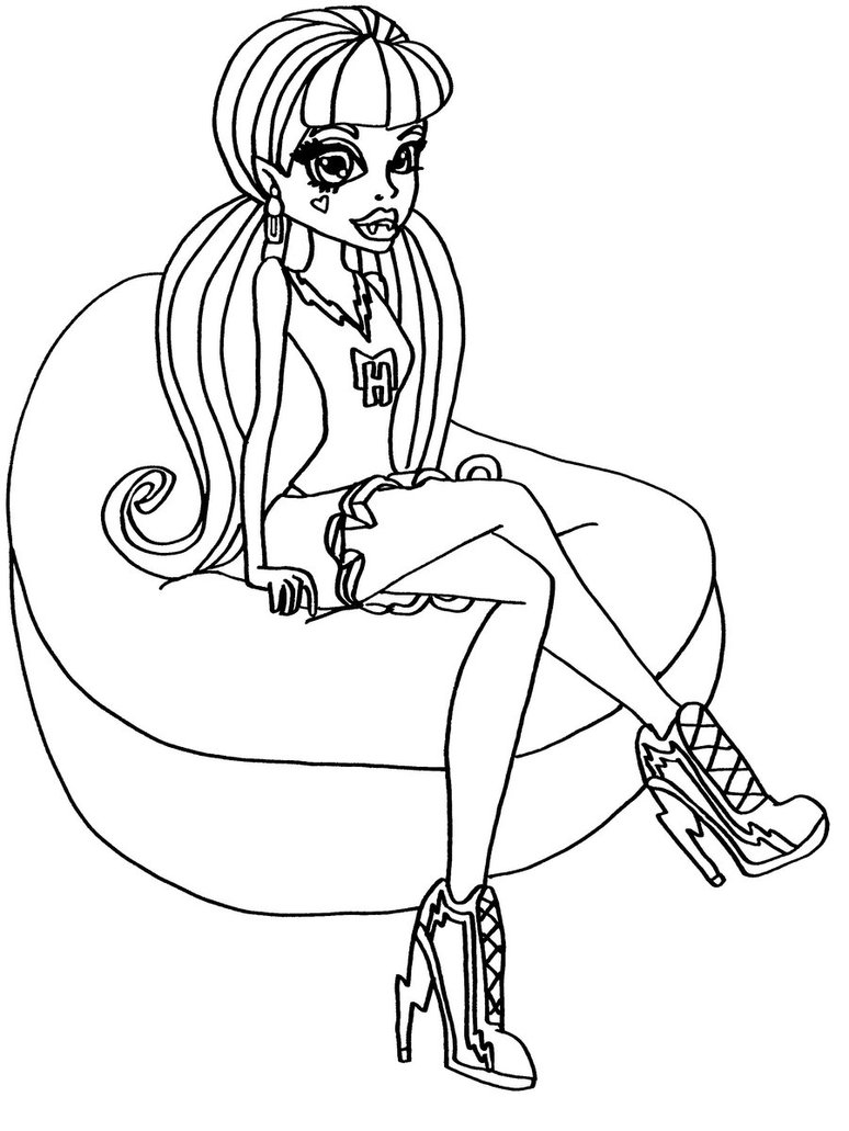 dibujos para imprimir monster high