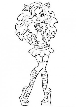 dibujos para pintar de monster high