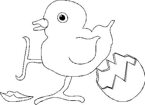 imagen de un huevo de gallina para pintar