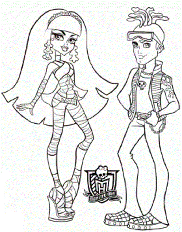 monster high dibujos para colorear