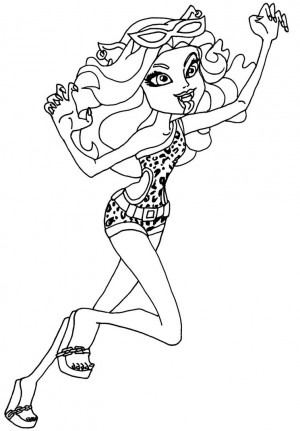 Clawdeen Wolf monster high para pintar