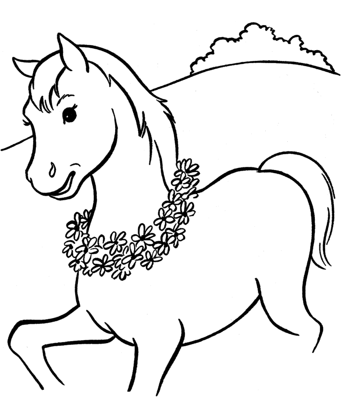 caballo para colorear