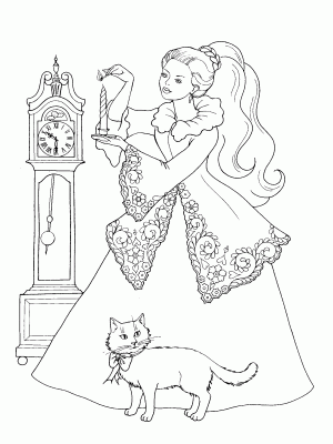 dibujo de princesas para colorear