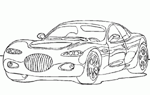 dibujos de autos tuning para pintar