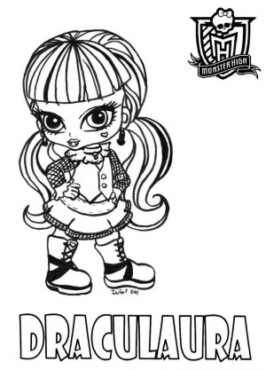 dibujos de monster high para imprimir y colorear