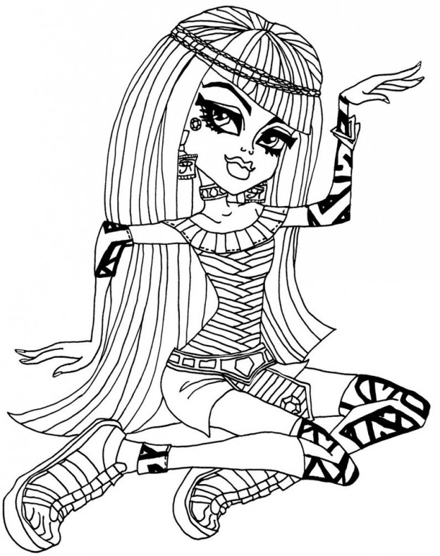 dibujos de monster high para pintar