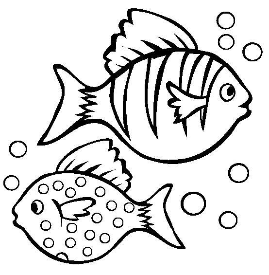 dibujos de peces para colorer y pintar