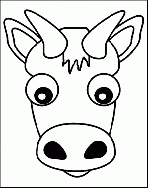 dibujos de una vaca para colorear