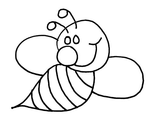 dibujos para colorear abejas