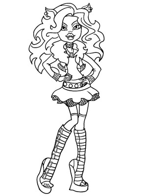 monster high dibujos para colorear