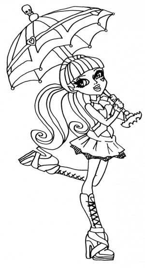 muñecas monster high para colorear