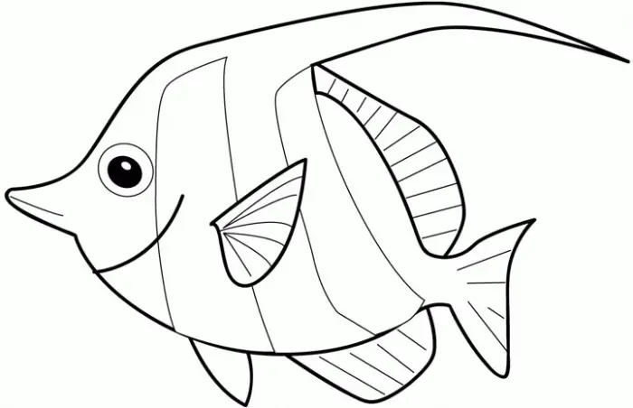 pez raro para pintar