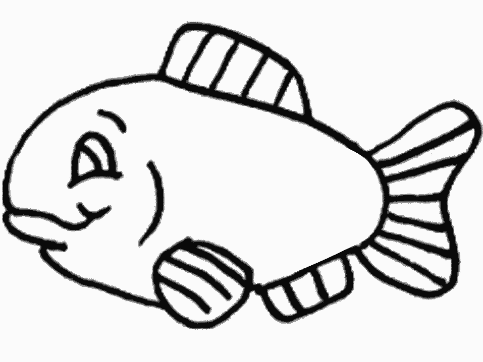 un dibujo de un pez para colorear