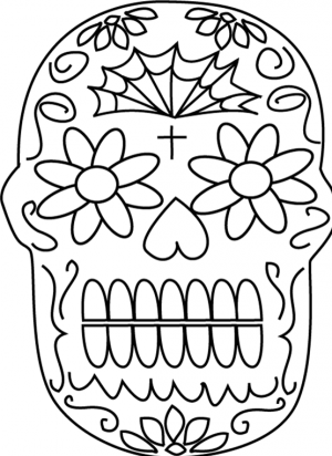 dia de los muertos para pintar