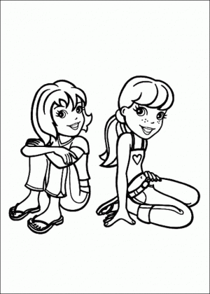 dibujos para colorear de polly pocket