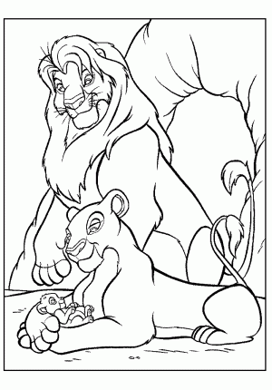 dibujos para colorear del rey leon