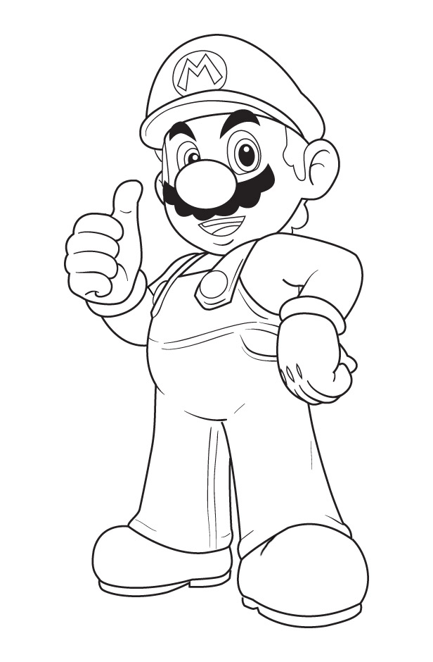 dibujos para colorear mario bros