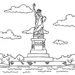 estatua de la libertad para pintar
