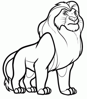 pintar al rey leon