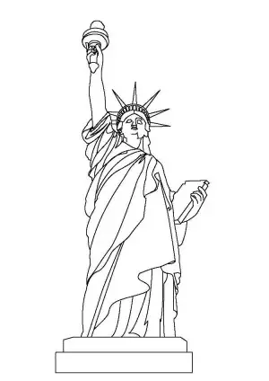 pintar estatua de la libertad