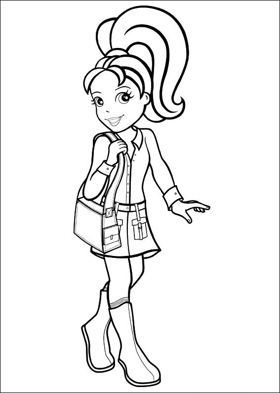 polly pocket para colorear