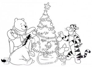 Dibujos para colorear de Navidad Disney