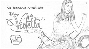 violetta para imprimir disney