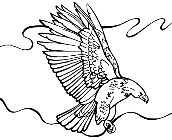 aguila para colorear