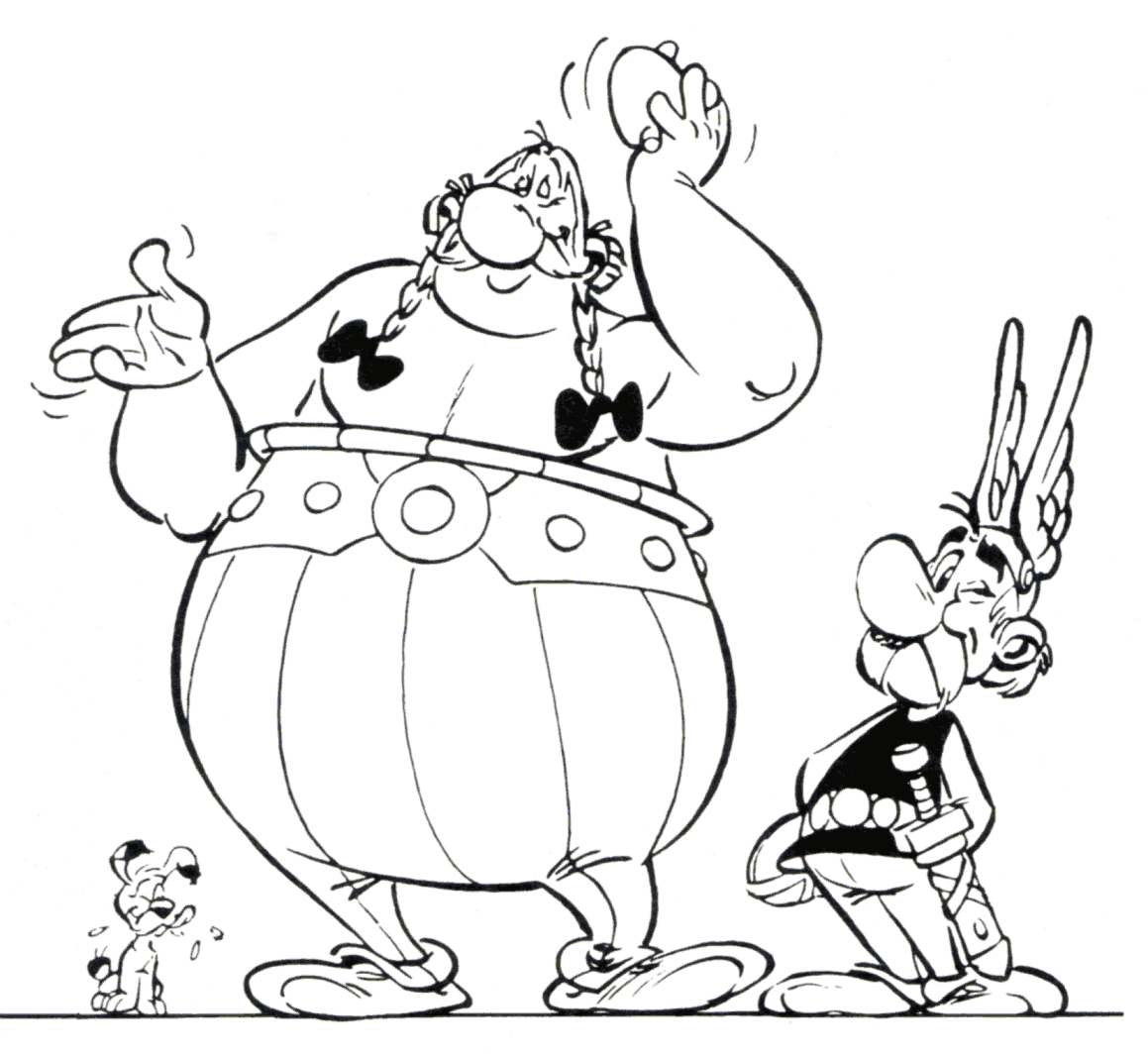 asterix para colorear