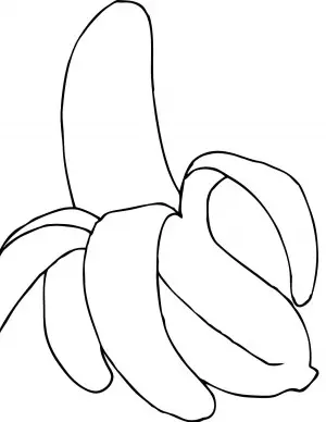 banana para colorear
