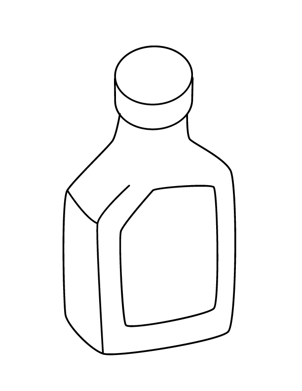 botella de agua para colorear