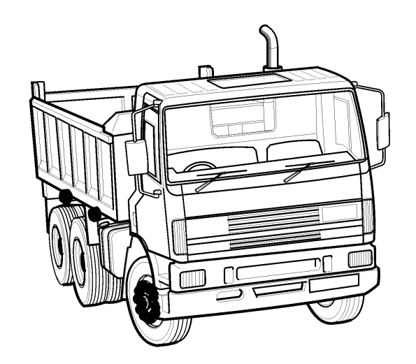 camion para colorear