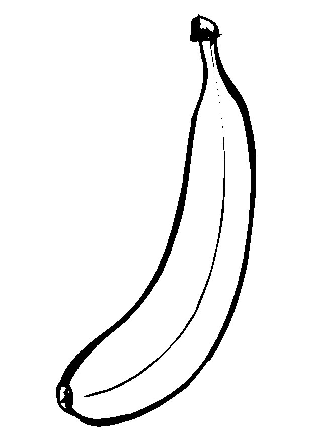 dibujo de banana para colorear