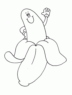 dibujo de banana para imprimir