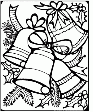 dibujo de campanas de navidad para pintar