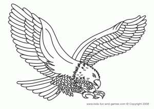 Aguila para colorear