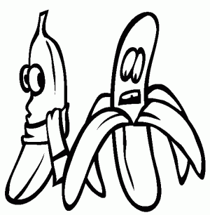 dibujos de bananas para imprimir