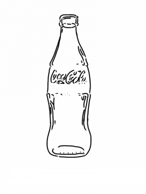 dibujos de botellas para colorear