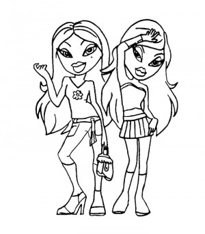 dibujos de bratz para imprimir