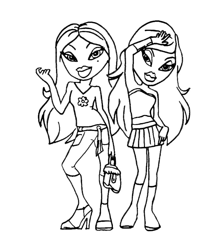 dibujos de bratz para imprimir