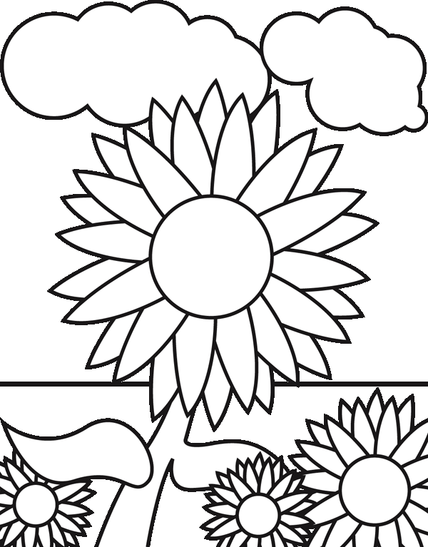 dibujos de girasoles para pintar en tela