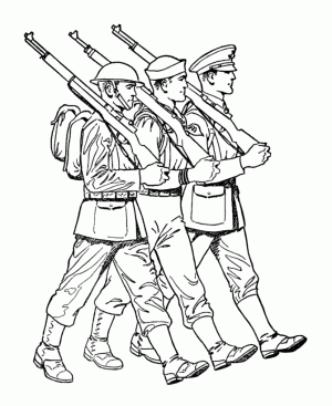 dibujos de soldados para colorear