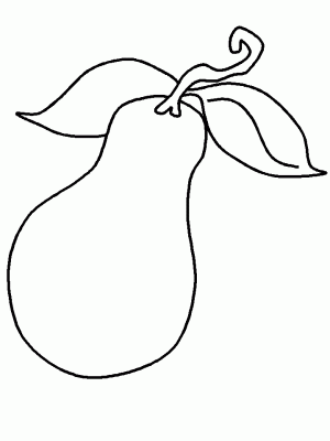 dibujos para colorear de peras