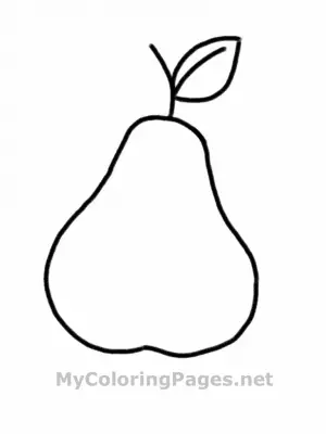dibujos para colorear de una pera