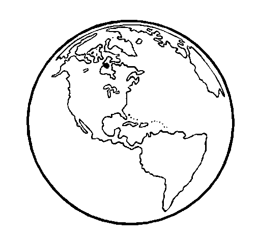 dibujos para colorear del planeta tierra