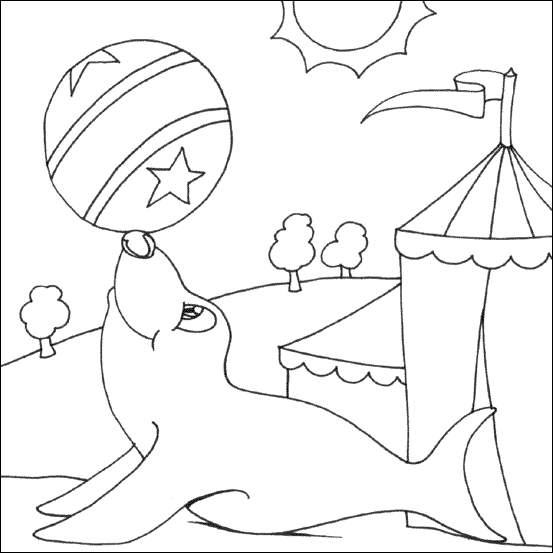 dibujos para colorear focas