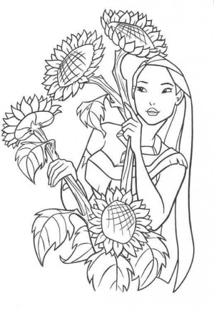 dibujos para colorear pocahontas