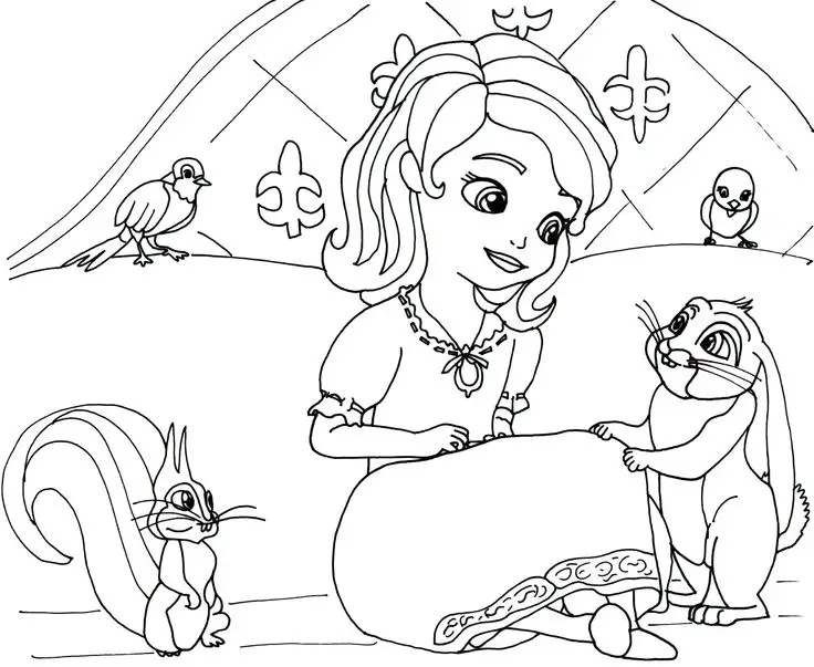 dibujos para colorear princesa sofia