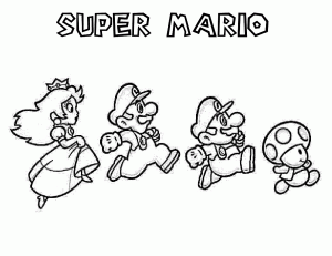 dibujos para imprimir de mario bros