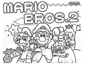 dibujos para pintar de mario bros